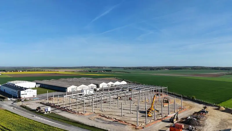 Chantier en cours à Saint-Lubin-de-la-Haye (28)